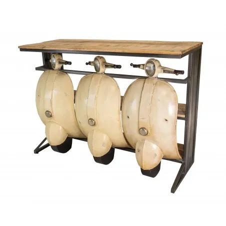 Vespa Scooter Bar Table Smithers Commercial Collective &pound;1,950.00 Bar FSC Recycled Wood Recycled Steel product_features