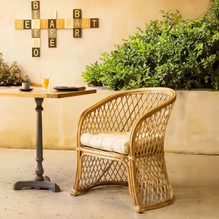 Creole Rattan Curve Chair &ndash; Southern Style, Global Craft Smithers Dining Room &pound;425.00 product_features