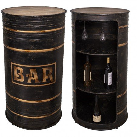 Oil Drum Bar Table With Storage Industrial Furniture £650.00 Bar Oil Drum product_features