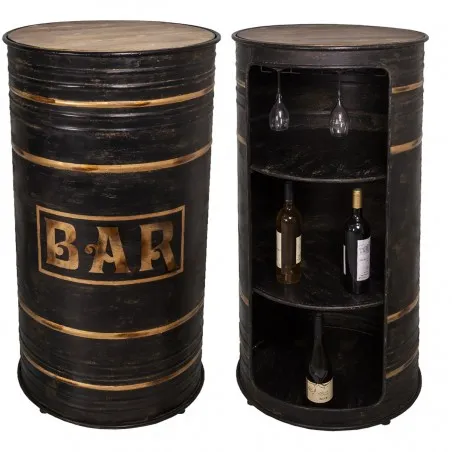 Oil Drum Bar Table With Storage Industrial Furniture &pound;650.00 Bar Oil Drum product_features