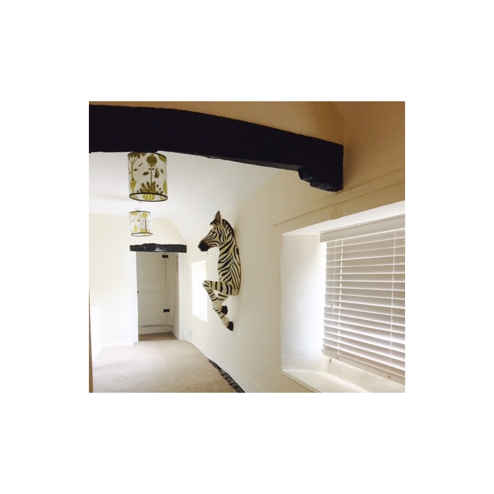 Wall hanging unique zebra home decor for quirky homes