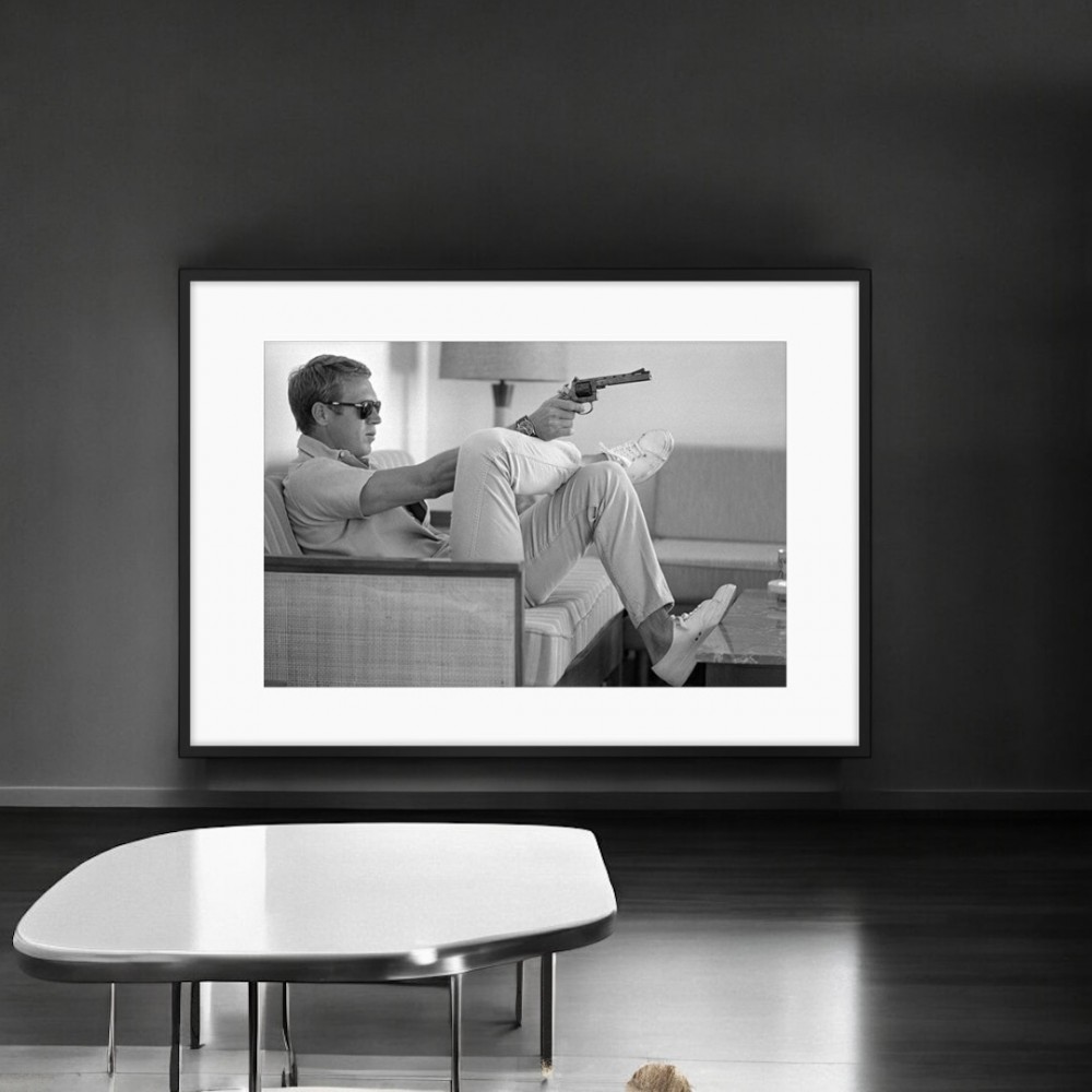 Steve McQueen 'Taking Aim' Framed Print  Wall Art £190.00 product_reduction_percent