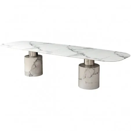 Delphi Marble Table – 320cm of Sculptural Dining Power Smithers Furniture £4,950.00 Dining Room product_features