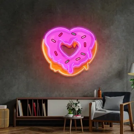 Neon Pink Donut Sign Smithers Signs &pound;260.00 product_features