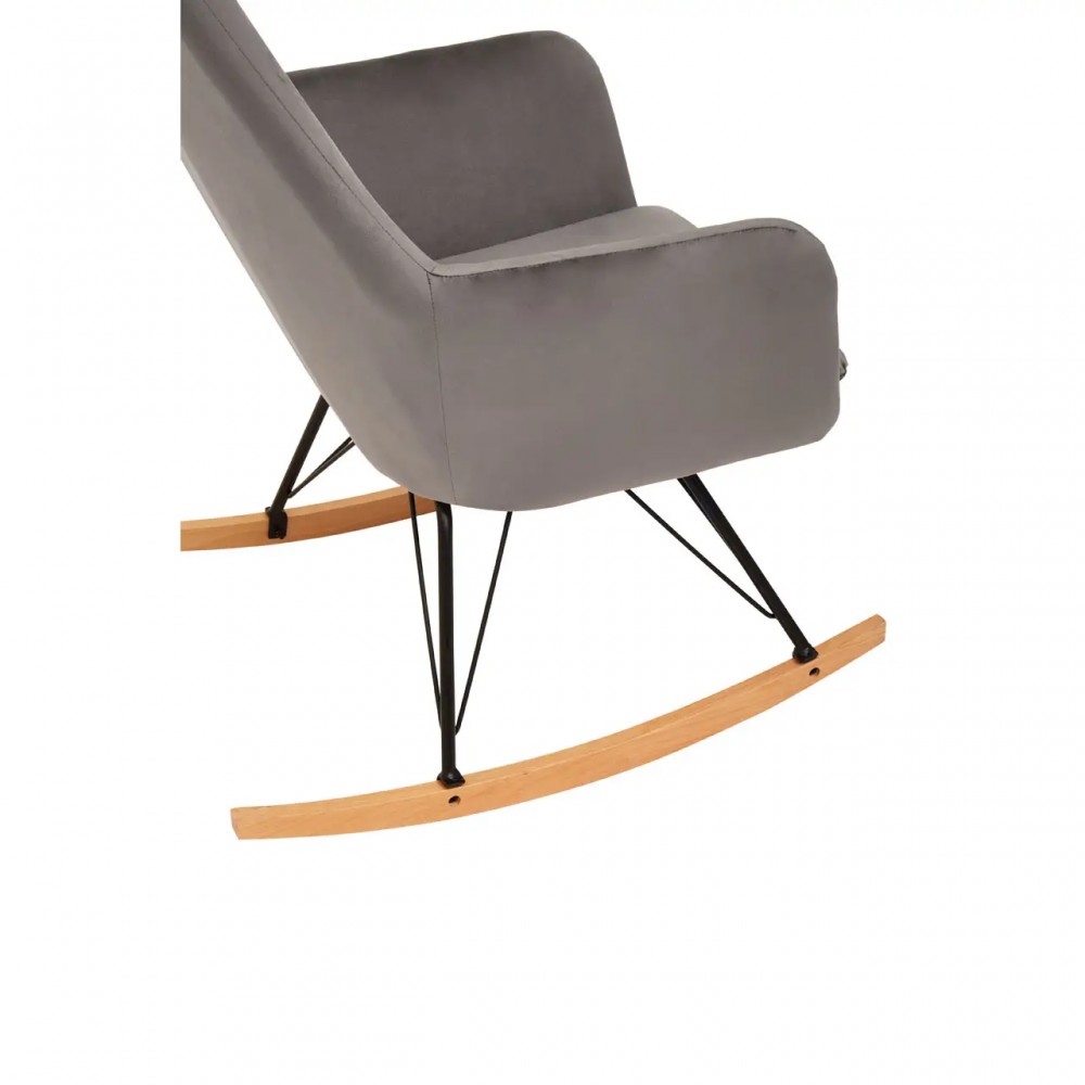 Snuggle Grey Breastfeeding Rocking Chair Designer Furniture £260.00 Living Room Beech Steel product_features