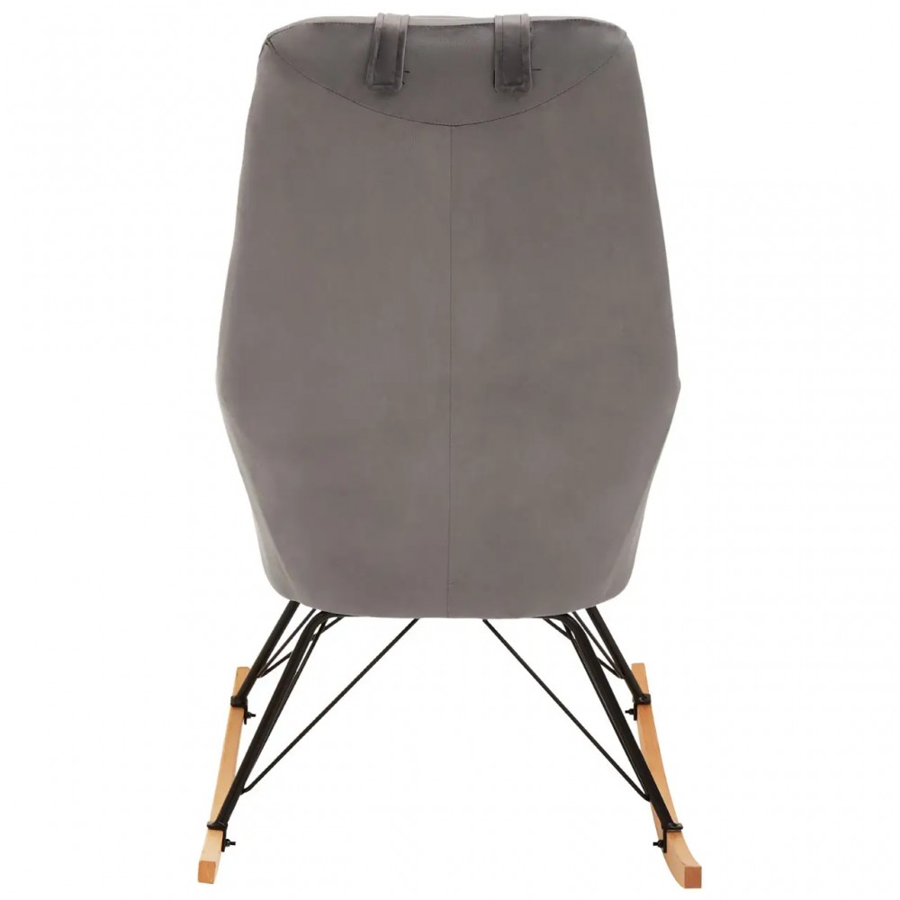 Snuggle Grey Breastfeeding Rocking Chair Designer Furniture £260.00 Living Room Beech Steel product_features