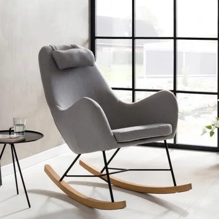 Finn Scandi Rocking Chair Rocking Chairs &pound;790.00 Bedroom Oak Veneer product_features