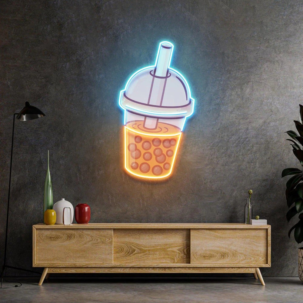 Bubble Tea Neon Sign Light Smithers Your Custom Neon Sign & Neon Signs | Handmade in London by Smithers £365.00 product_features