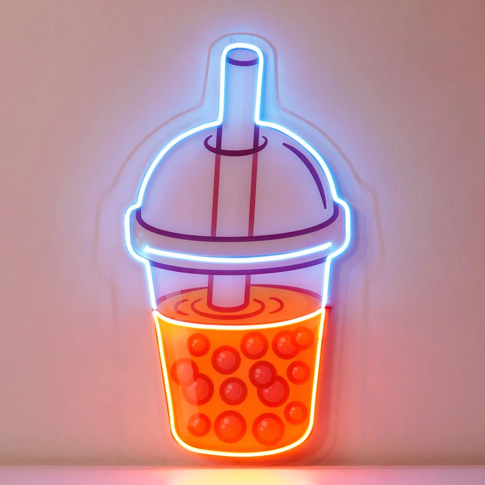 Bubble Tea Neon Sign Light Smithers Your Custom Neon Sign & Neon Signs | Handmade in London by Smithers £365.00 product_features