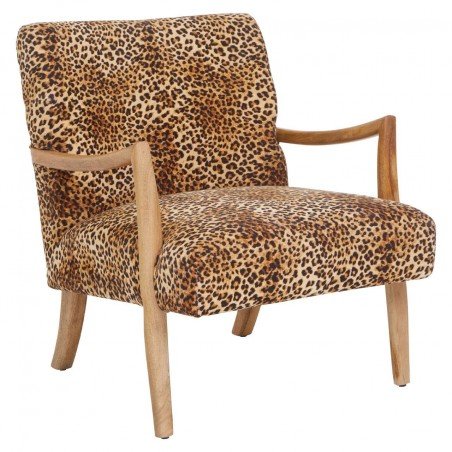 Leopard Print Armchair Smithers Designer Furniture &pound;750.00 Reception Room Mango Wood product_features