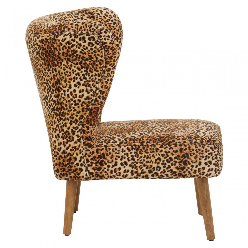 Leopard Print Armchair Smithers Designer Furniture £750.00 Reception Room Mango Wood product_features