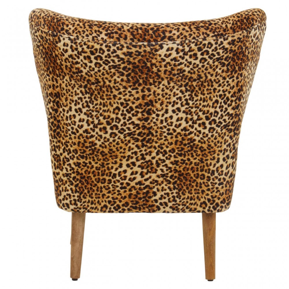 Leopard Print Armchair Smithers Designer Furniture £750.00 Reception Room Mango Wood product_features