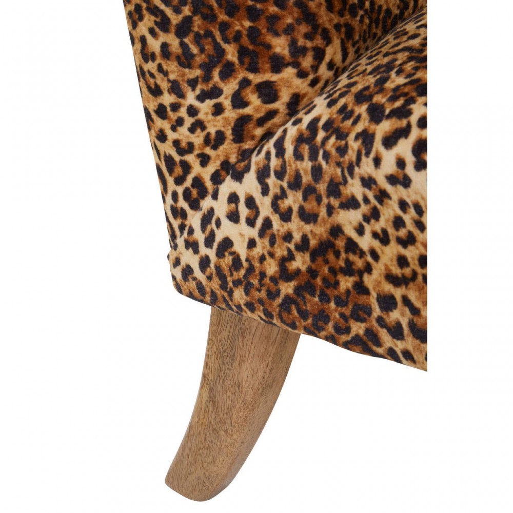 Leopard Print Armchair Smithers Designer Furniture £750.00 Reception Room Mango Wood product_features