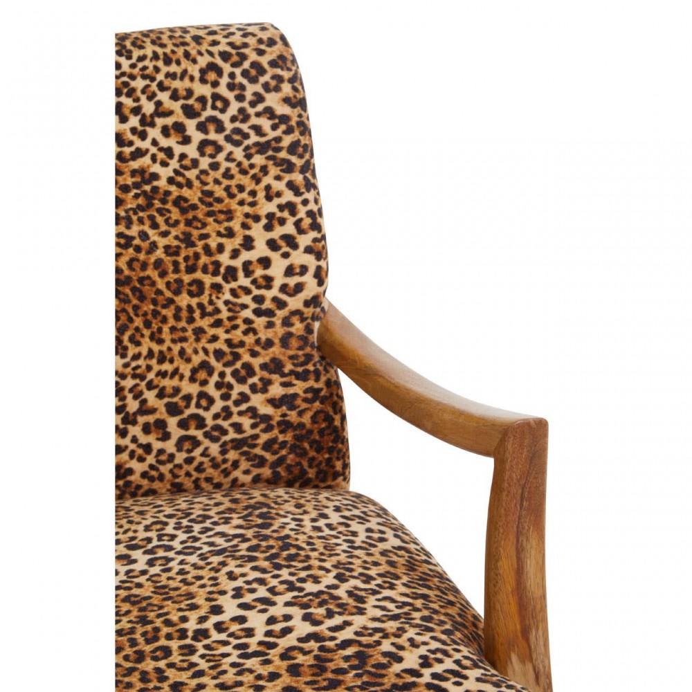 Leopard Print Armchair Smithers Designer Furniture £750.00 Reception Room Mango Wood product_features