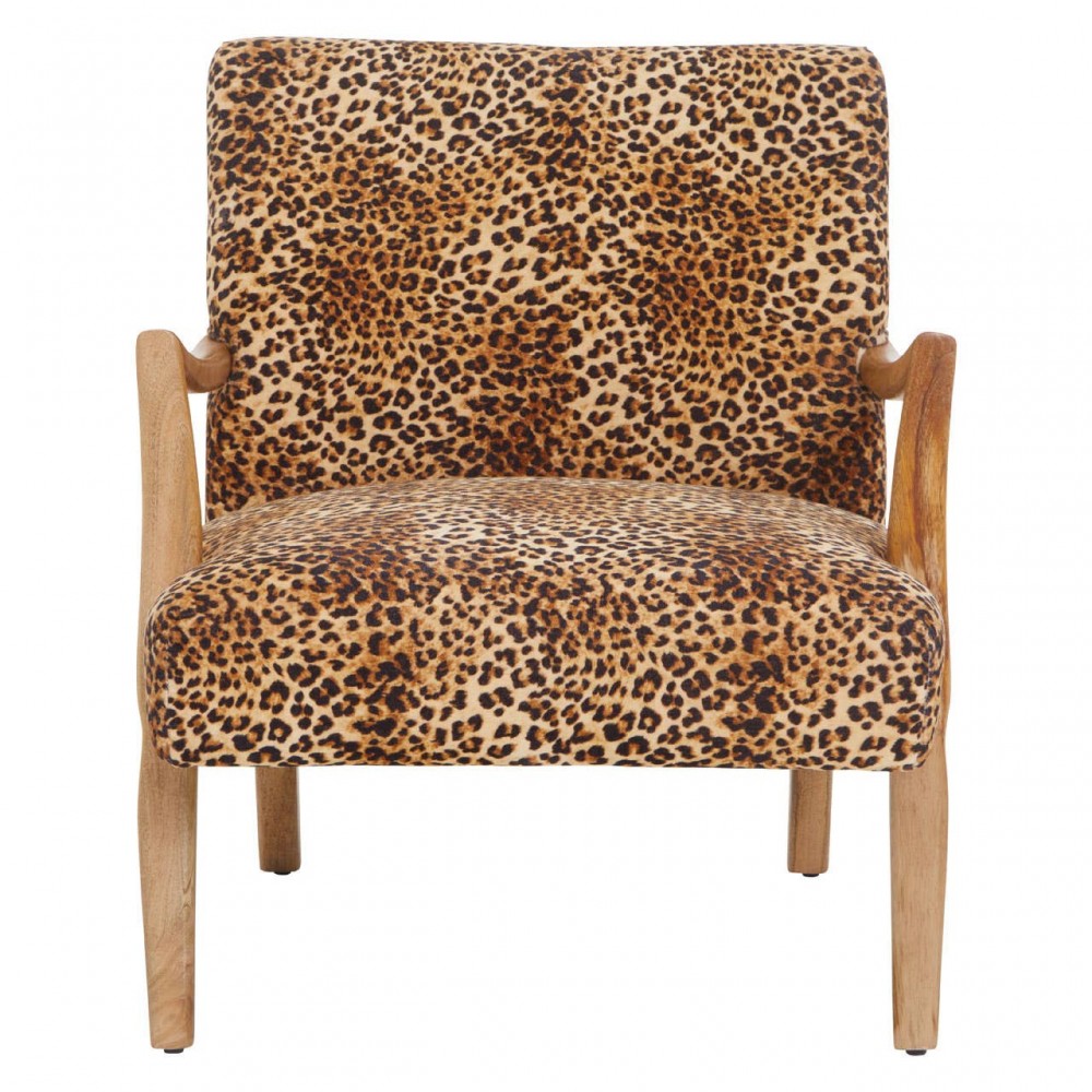 Leopard Print Armchair Smithers Designer Furniture £750.00 Reception Room Mango Wood product_features