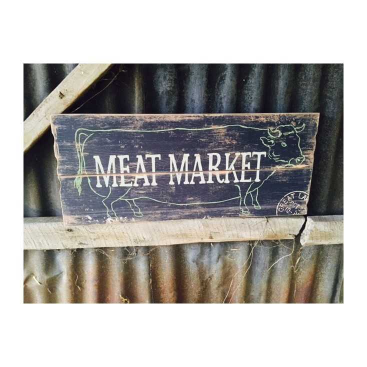Meat market Wooden Sign Home Smithers of Stamford £ 27.00 Store UK, US, EU, AE,BE,CA,DK,FR,DE,IE,IT,MT,NL,NO,ES,SE