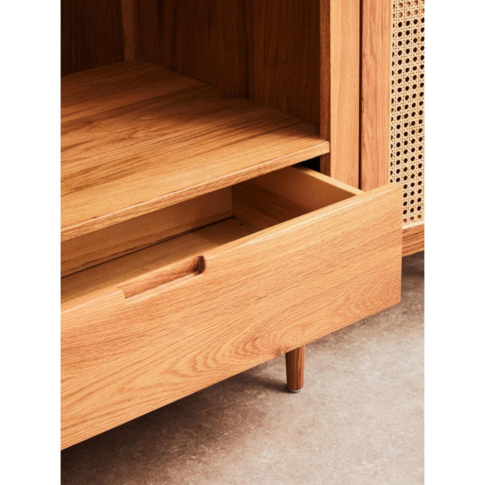 Luxury Retro Rattan Wardrobe – Arched Oak Wood Closet Smithers Storage £2,000.00 Rattan product_features