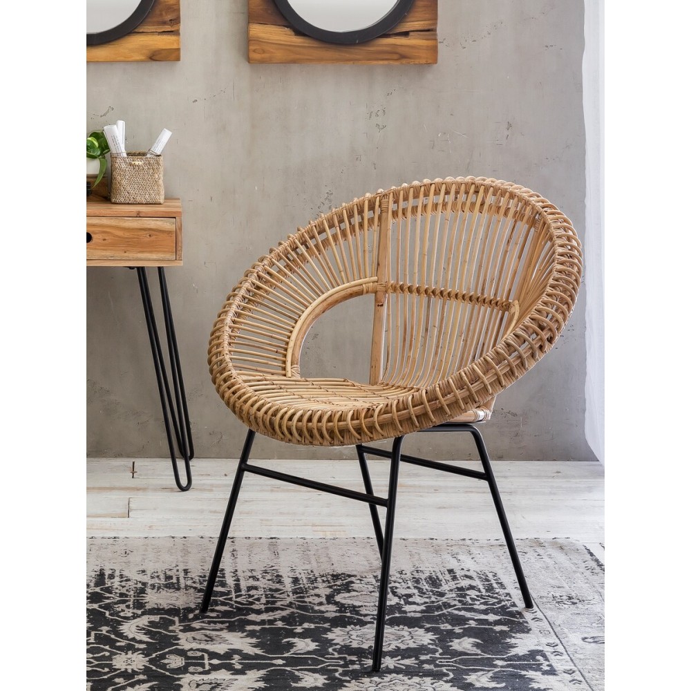 Round Satellite Rattan Chair Retro Furniture £380.00
