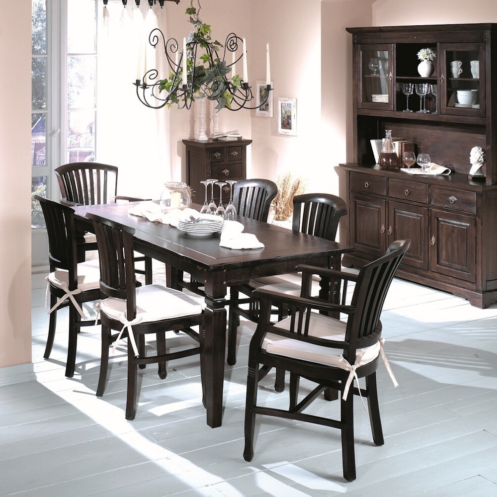 Samba Dark Wood Dining Room Table​ Smithers Furniture £850.00 Dining Room Acacia product_features