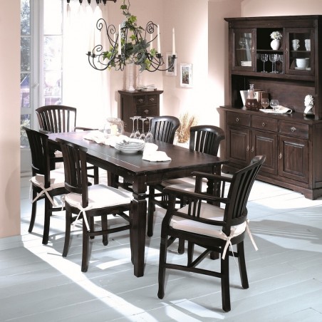 Samba Dark Wood Dining Room Table​ Smithers Furniture £850.00 Dining Room Acacia product_features