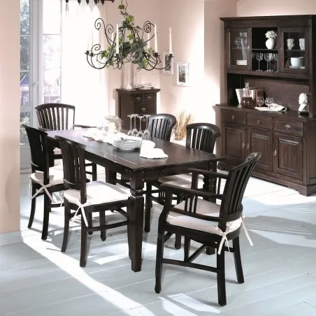 Samba Dark Wood Dining Room Table​ Smithers Furniture £850.00 Dining Room Acacia product_features