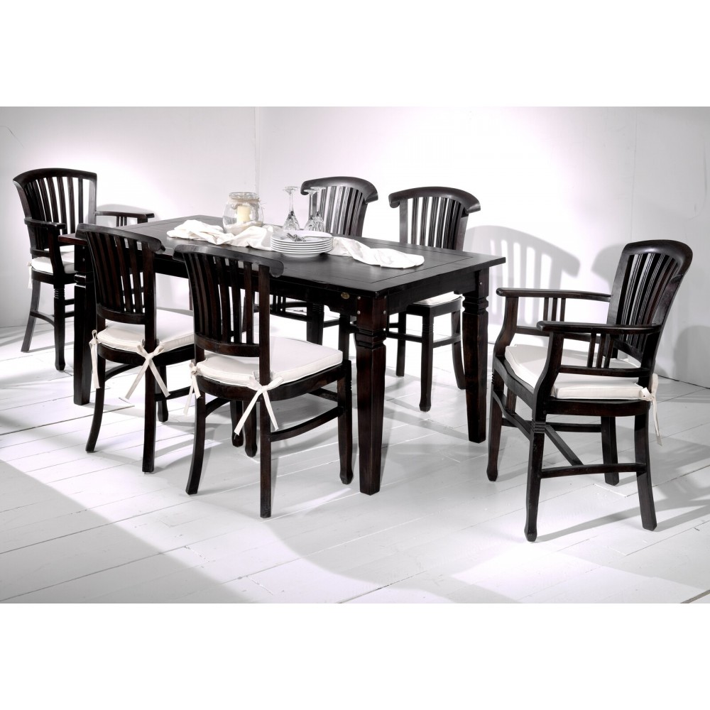 Samba Dark Wood Dining Room Table​ Smithers Furniture £850.00 Dining Room Acacia product_features