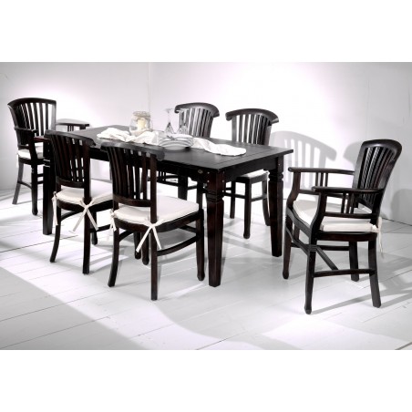 Samba Dark Wood Dining Room Table​ Smithers Furniture £850.00 Dining Room Acacia product_features