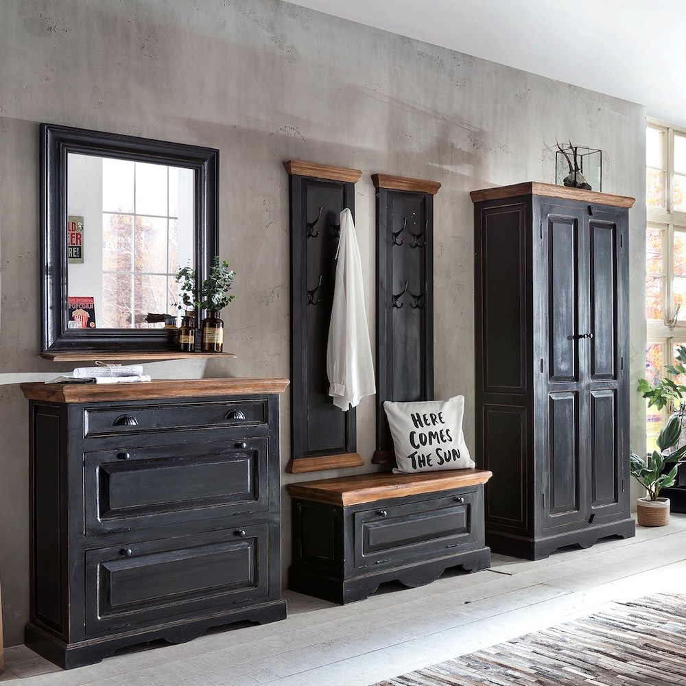 CORSICA Black Hallway Furniture Set Bedroom £3,035.00