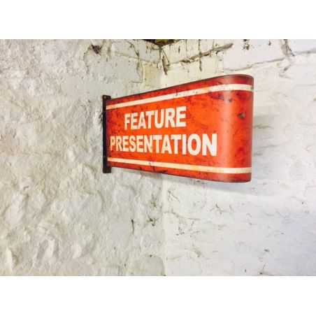 Cinema Feature Presentation Sign Wall Art Smithers of Stamford £50.00 Store UK, US, EU, AE,BE,CA,DK,FR,DE,IE,IT,MT,NL,NO,ES,SE