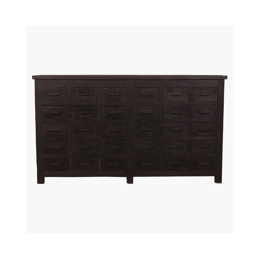 Black Teak Apothecary Cabinet Smithers Wooden Chest of Drawers £2,350.00 Entrance Hall product_features