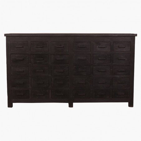 Black Teak Apothecary Cabinet Smithers Wooden Chest of Drawers £2,350.00 Entrance Hall product_features
