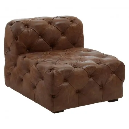 Extended Shoreditch Button Back Tan Leather Sofa Smithers Chesterfield &pound;2,500.00 Bar product_features