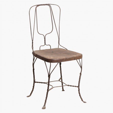 Industrial Dining Chair Smithers Reclaimed Wood Furniture £190.00 Kitchen Diner Mango Wood Recycled Steel product_features
