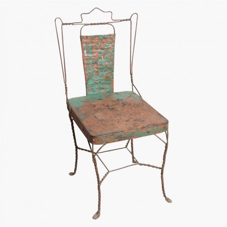 Industrial Dining Chair Smithers Reclaimed Wood Furniture £190.00 Kitchen Diner Mango Wood Recycled Steel product_features