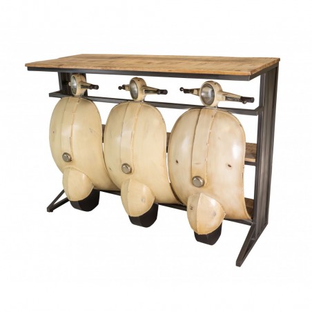 Vespa Bar Table Smithers Commercial Collective £1,950.00 Bar FSC Recycled Wood Recycled Steel product_features