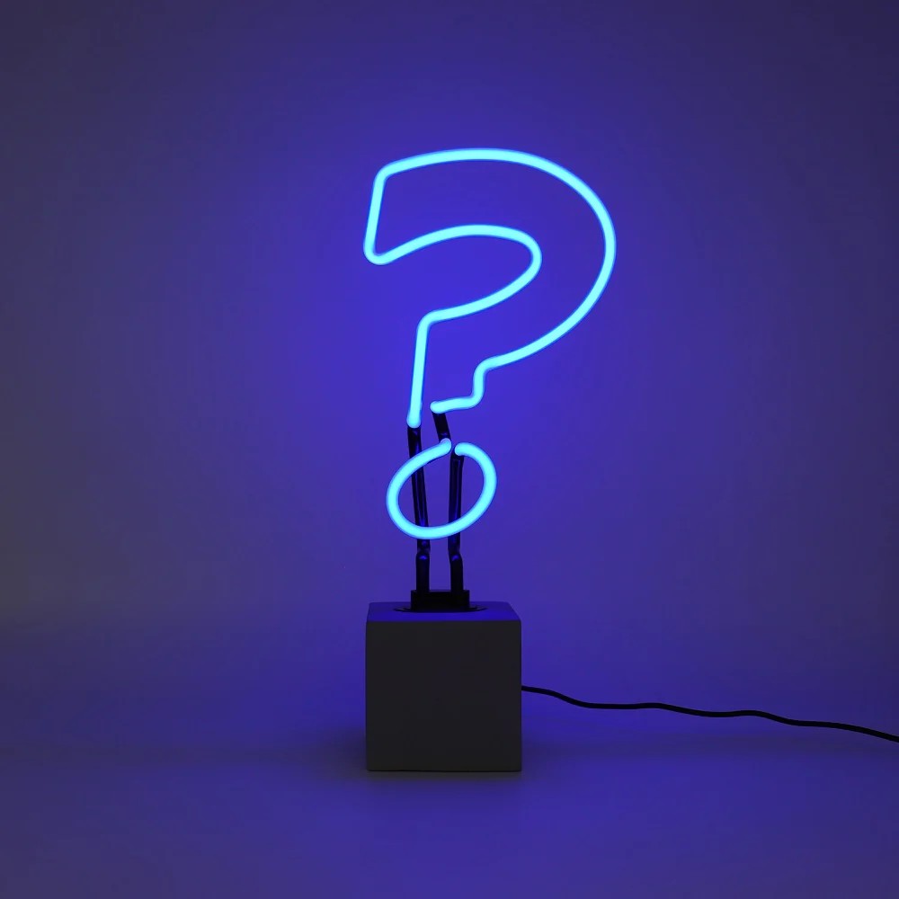 Question Mark Neon Sign Smithers Carnival £89.00 product_features