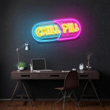 Chill Pill Neon Sign  Your Custom Neon Sign & Neon Signs | Handmade in London by Smithers £295.00      product_features