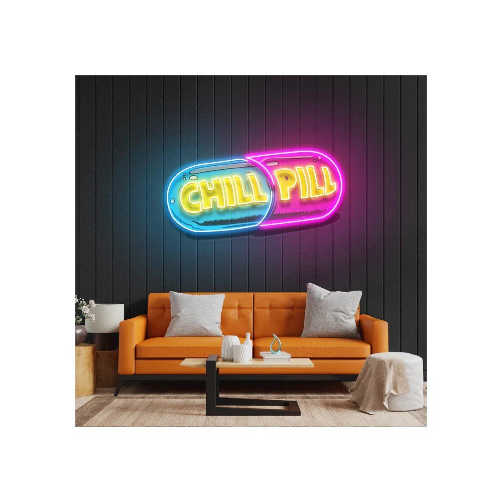 Chill Pill Neon Sign  Your Custom Neon Sign & Neon Signs | Handmade in London by Smithers £295.00      product_features