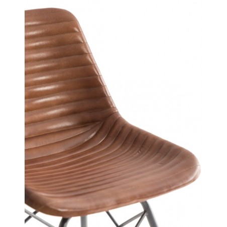 Leather Industrial & Cowhide Dining Chairs Smithers Industrial Furniture &pound;180.00 Dining Room Iron product_features