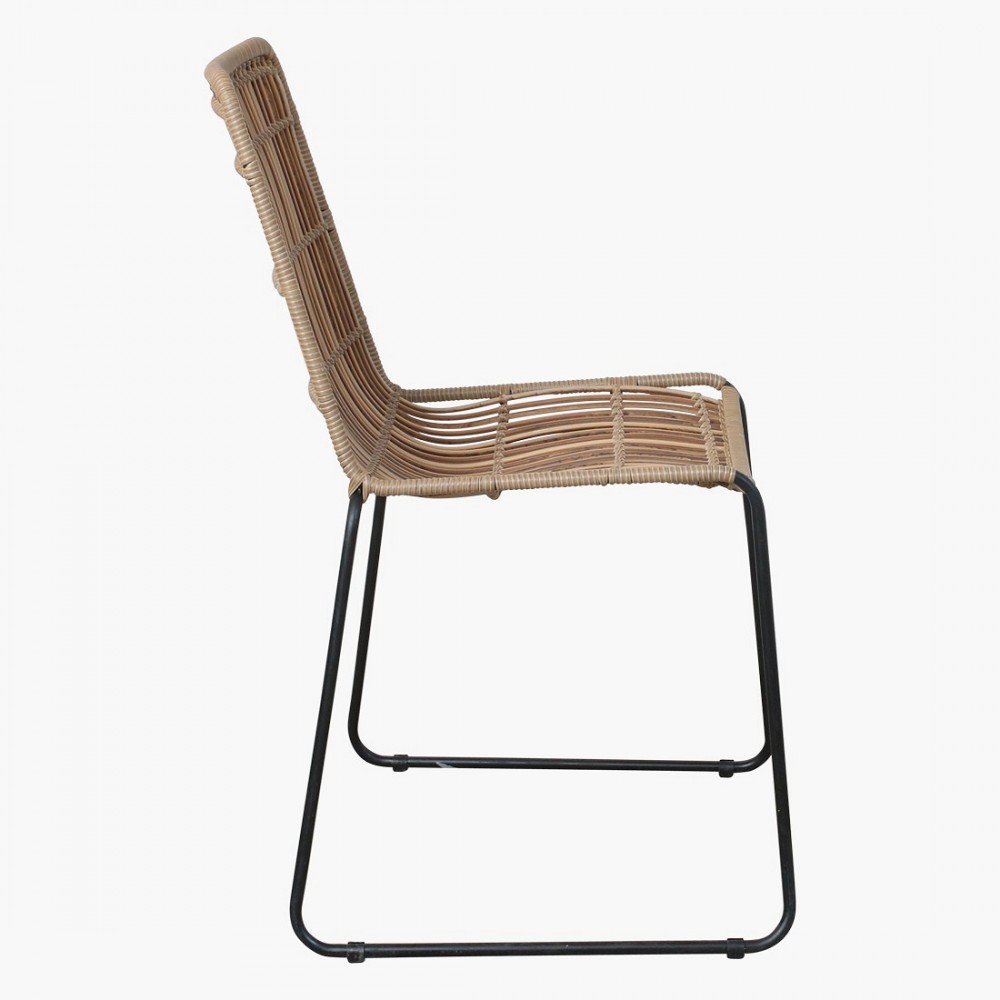 The Palma Stackable Rattan Dining Chair Dining Room £230.00 Conservatory Steel product_features