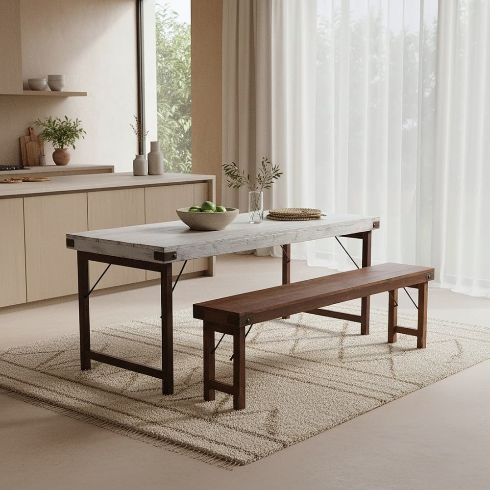 Reclaimed Wood Folding Dining Table – Industrial Cool with a Clever Twist Smithers Reclaimed Wood Dining Tables £650.00 Dinin...