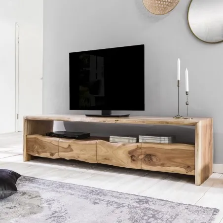 Natural Wood Tv Unit​ – Live Edge Lowboard Smithers Furniture £1,050.00 Living Room Acacia product_features