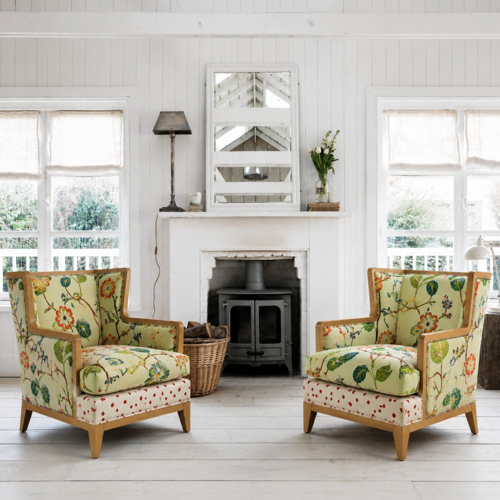 Botanical Floral Accent Armchair Bespoke Furniture £0.00 product_features