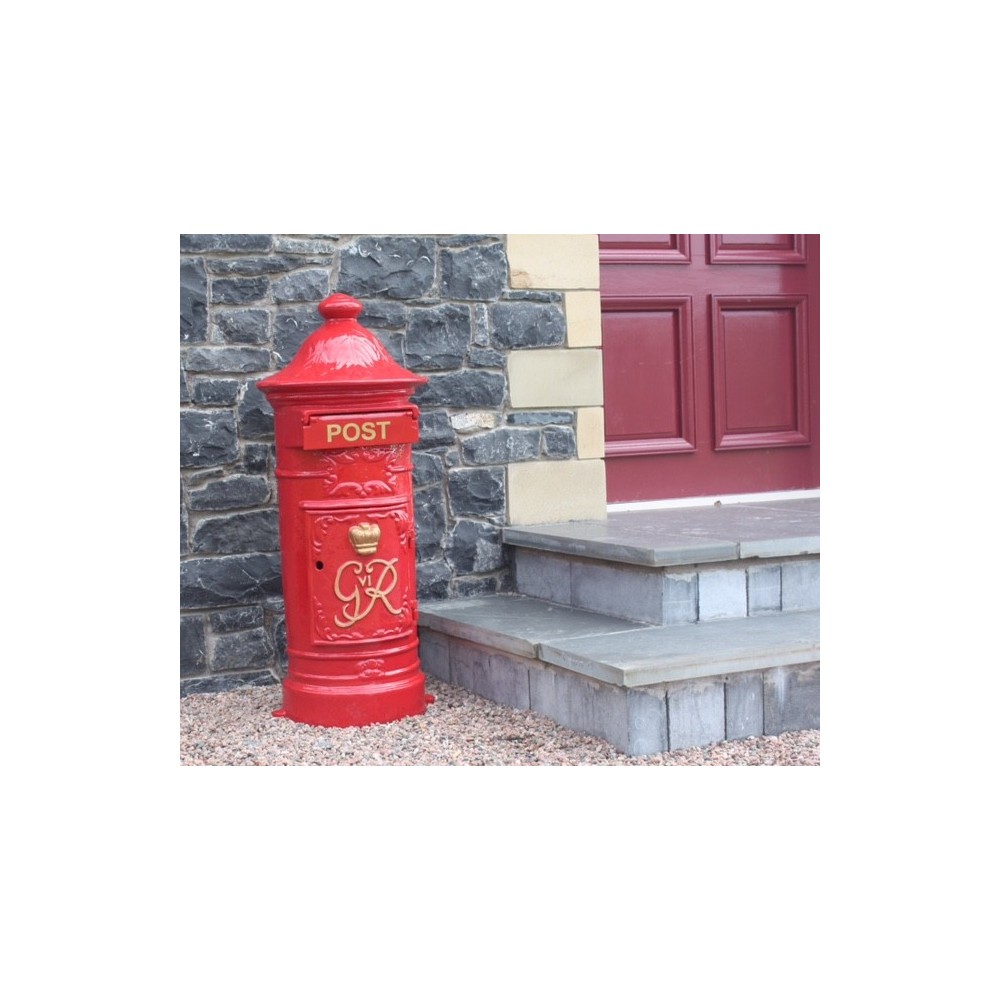 Red Royal mail post box