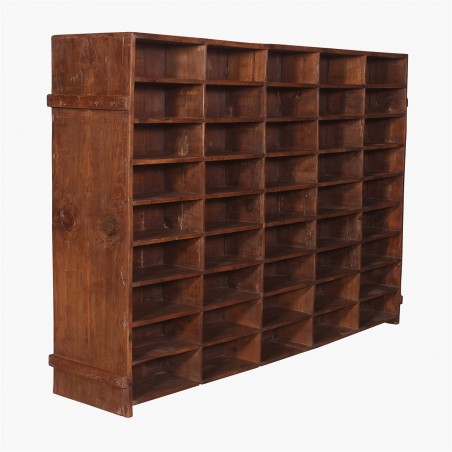 Wood Antique Dark Wood Pigeon Hole Storage Shelving Antique Furniture £1,800.00 Entrance Hall Pine Wood product_features