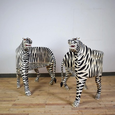 Black and White Bengal Tiger Chair Smithers Sofas & Armchairs £1,350.00 Teak Wood product_features