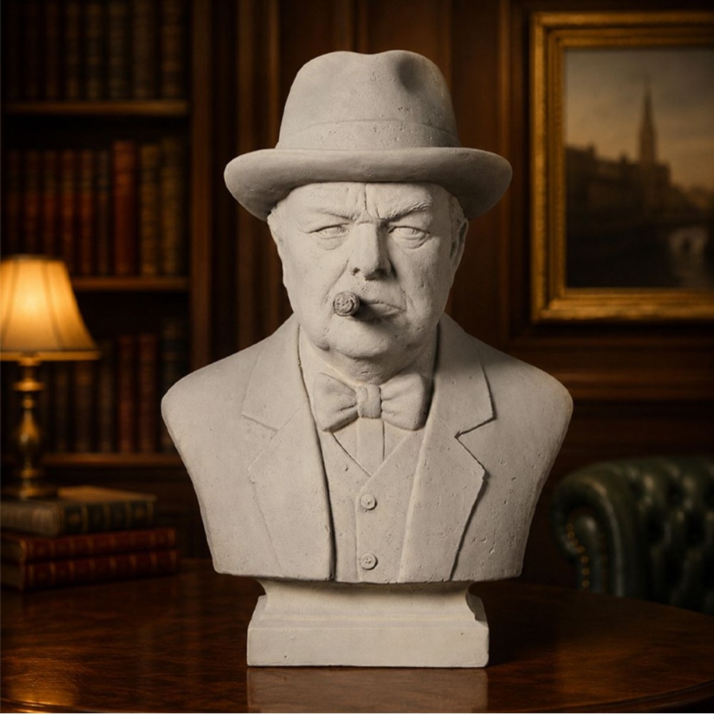 Winston Churchill Bust Statue Ornaments £260.00 All Rooms product_features