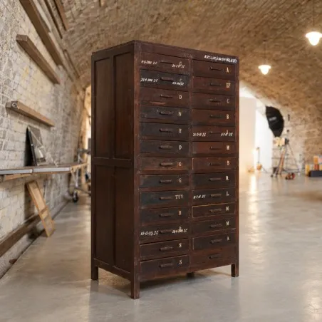 Antique Apothecary Wooden Printer's Letter Cabinet – 26 Drawers Smithers Antique Furniture £3,000.00 Kitchen Teak Wood produc...