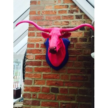 Pink Bull Trophy Head Smithers Archives £194.00      product_features