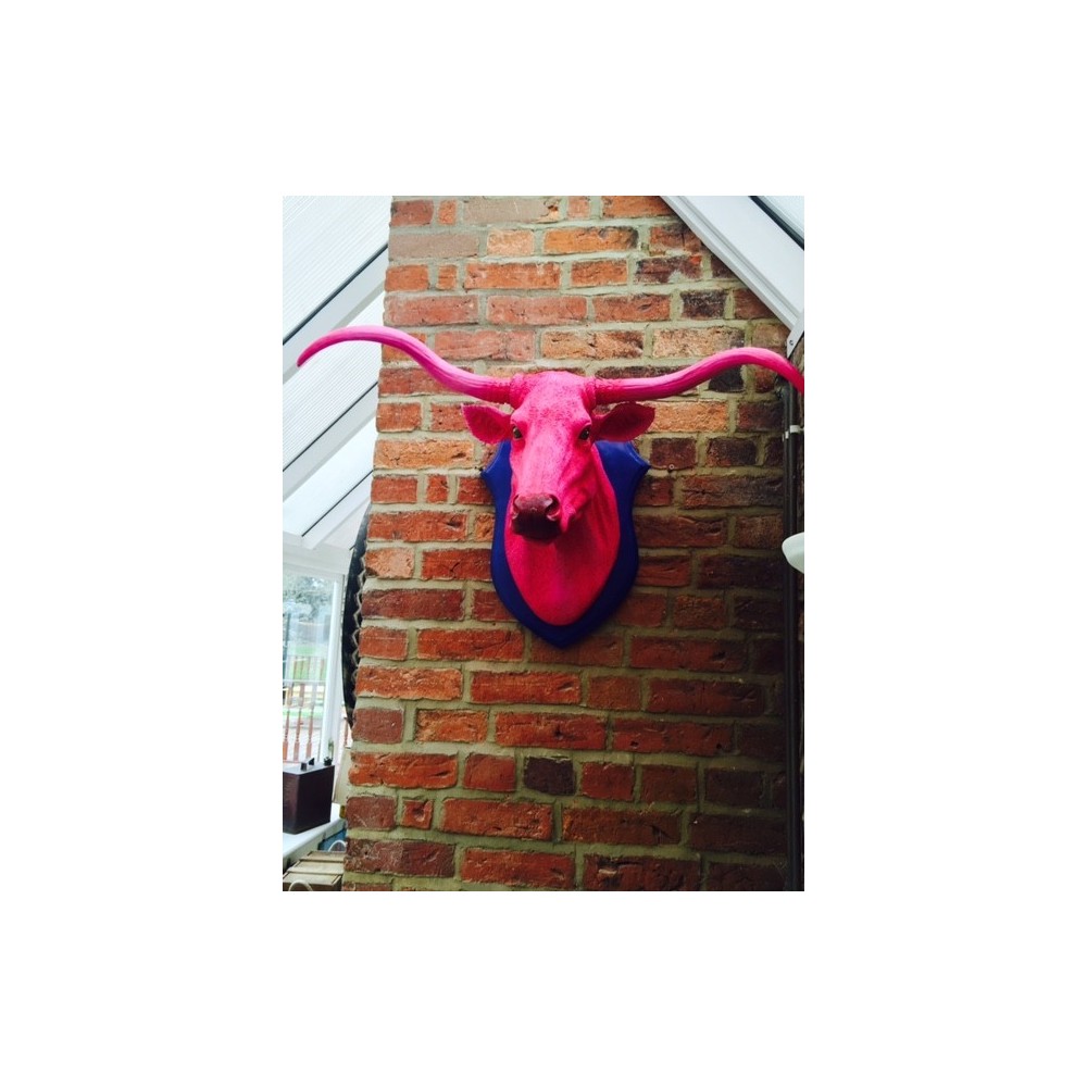 Pink Bull Trophy Head Smithers Archives £222.00      product_features
